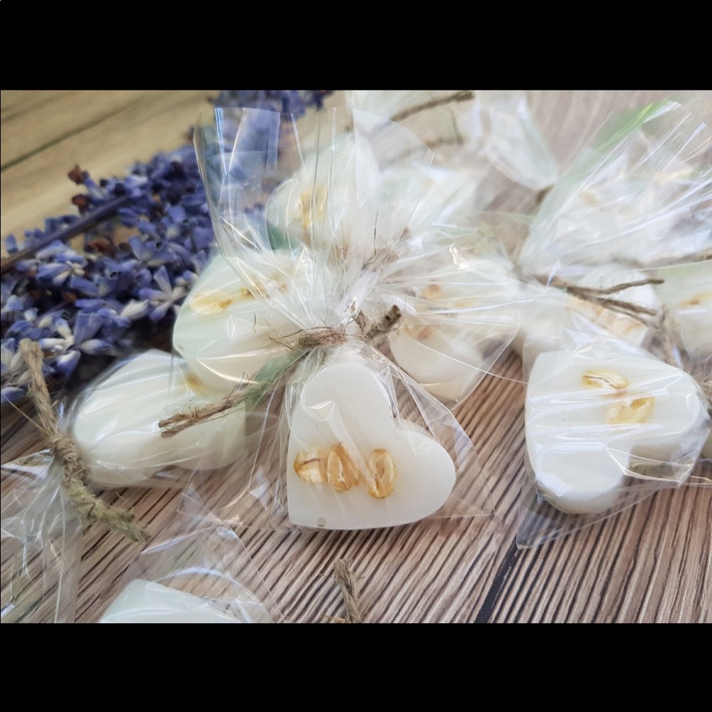 80pcs Mini Heart Soap Favors
